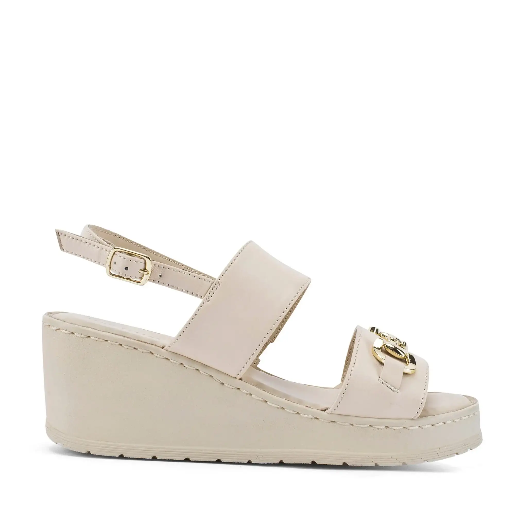 Lopez Tyra Comfort Off-White Heels - Image 4