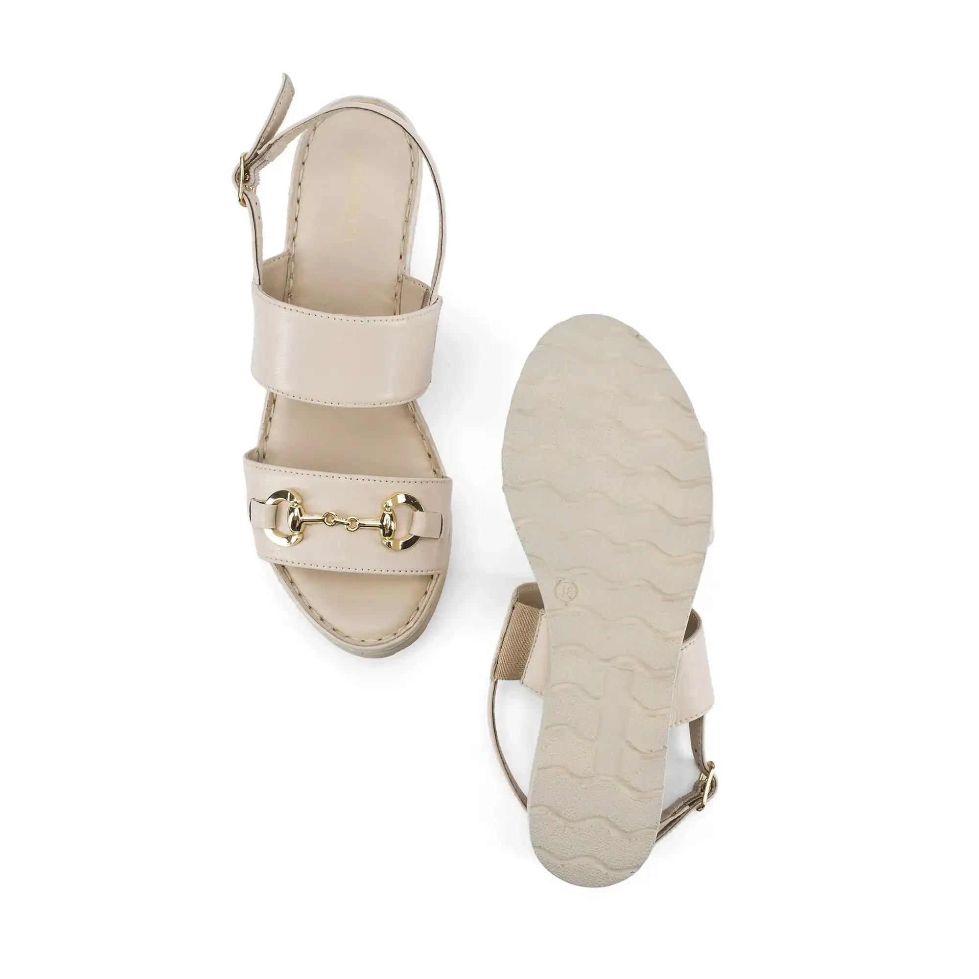 Lopez Tyra Comfort Off-White Heels - Image 5