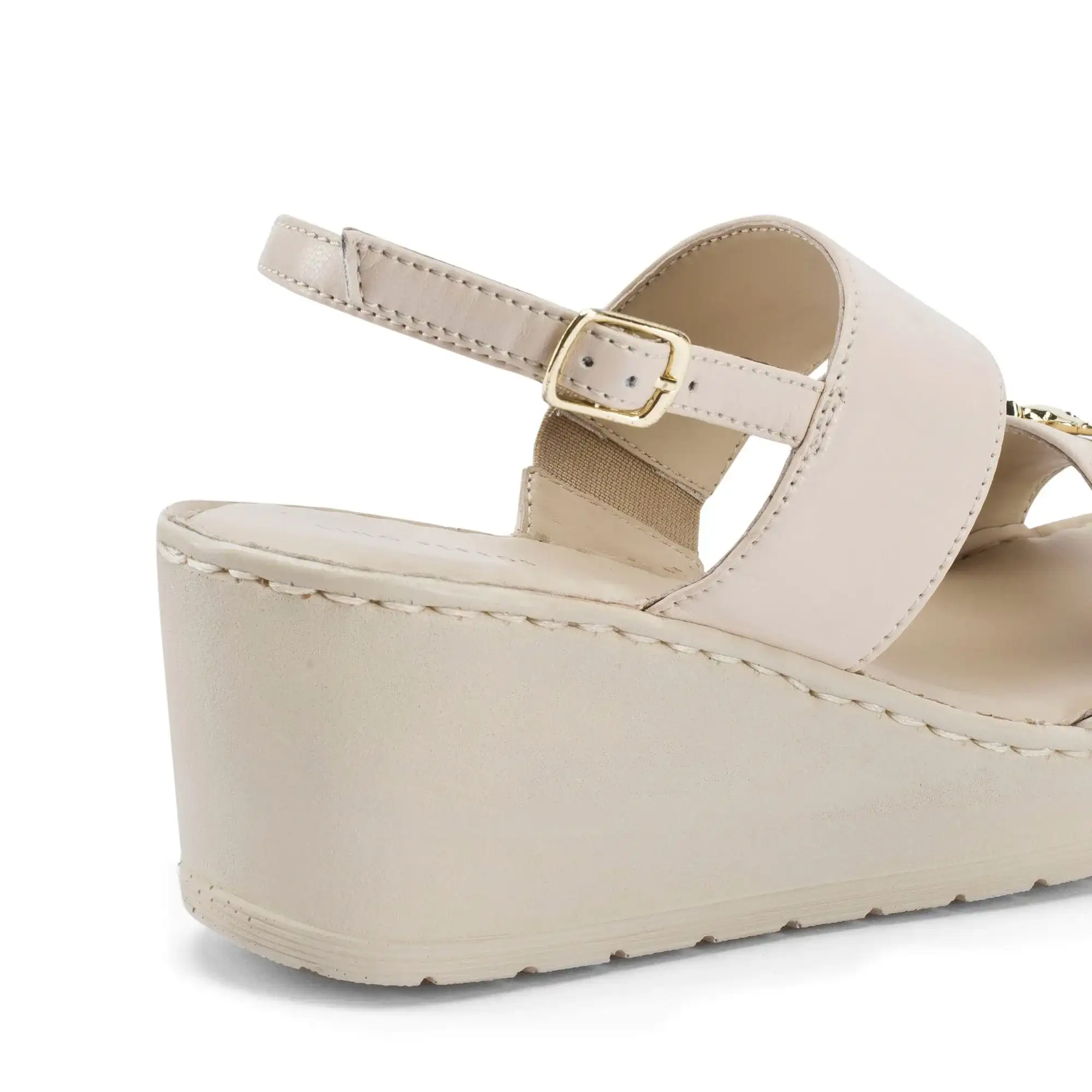 Lopez Tyra Comfort Off-White Heels - Image 7